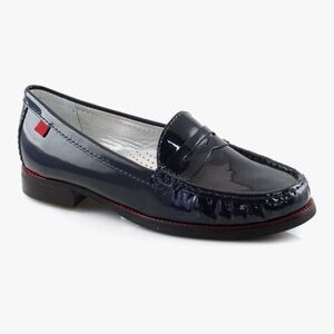 Marc Joseph East Village Penny Loafers - Navy Patent 9.5